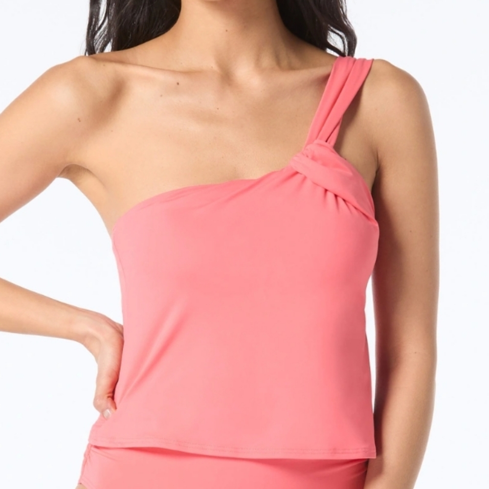 Vince Camuto One Shoulder Tankini Swimsuit Top Only